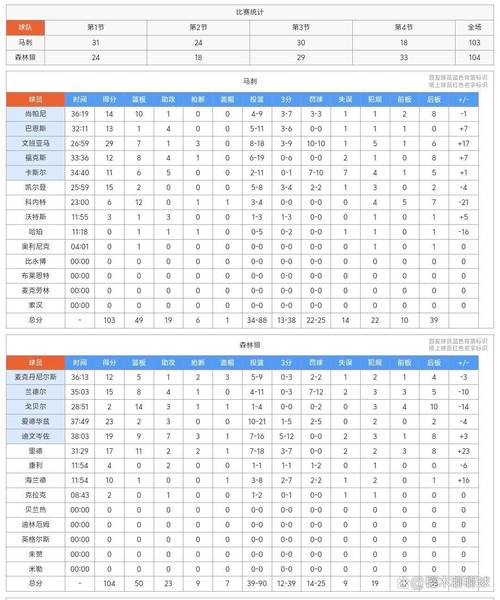 03年马刺总决赛数据