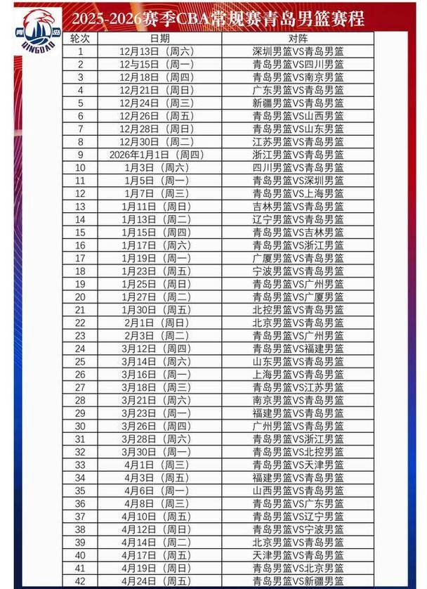 cba新赛季开赛日期