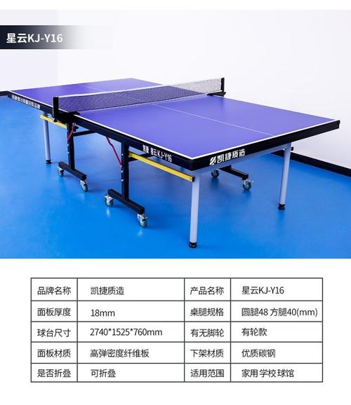 乒乓球台尺寸规格多少平方