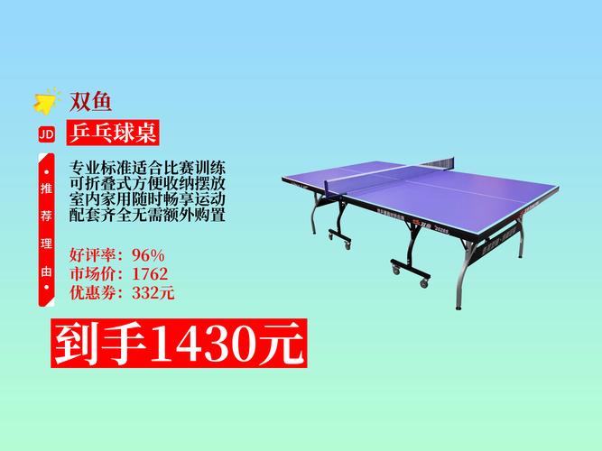 双鱼乒乓球桌哪款价格比高